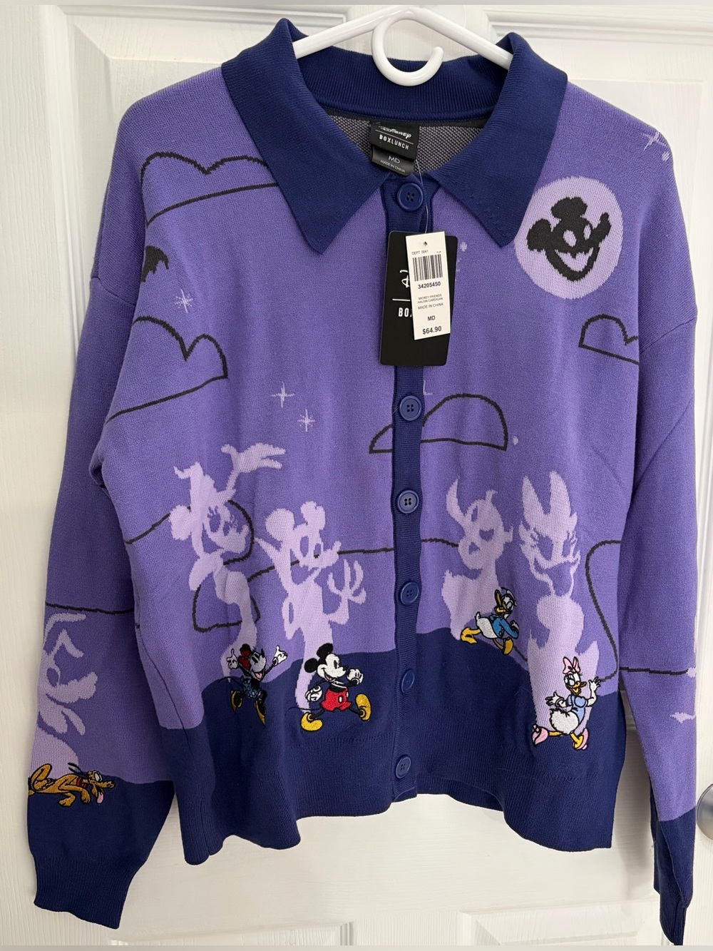 Disney Mickey & Friends Halloween Parade
Women's Glow-in-the-Dark Cardigan NWT